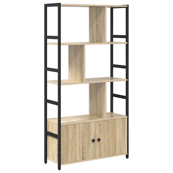 vidaXL Estante de libros Roble Sonoma 80 x 30 x 155,5 cm