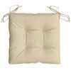 vidaXL Cojines de silla de jard&iacute;n 2 uds tela Oxford beige 40x40x7 cm