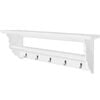 vidaXL Perchero estilo barroco MDF blanco