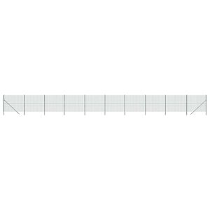 vidaXL Cerca de alambre de acero galvanizado verde 1,6x25 m