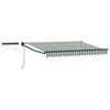 vidaXL Toldo Retr&aacute;ctil El&eacute;ctrico Verde, Blanco, Antracita 3 x 2,5 m