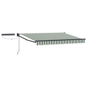 vidaXL Toldo Retr&aacute;ctil El&eacute;ctrico Verde, Blanco, Antracita 3 x 2,5 m