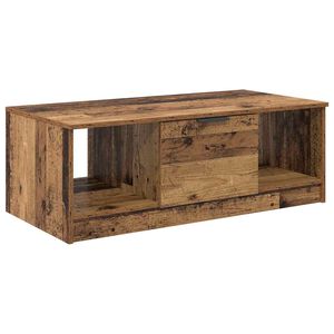 vidaXL Mesa de Caf&eacute; con caj&oacute;n Madera envejecida 102 x 50 x 36cm