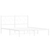 vidaXL Estructura cama sin colchón con cabecero metal blanco 150x200cm
