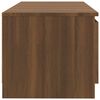 vidaXL Mueble de TV con luces LED marr&oacute;n roble 140x40x35,5 cm