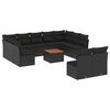 vidaXL Set de sof&aacute;s de jard&iacute;n 12 piezas cojines rat&aacute;n sint&eacute;tico negro