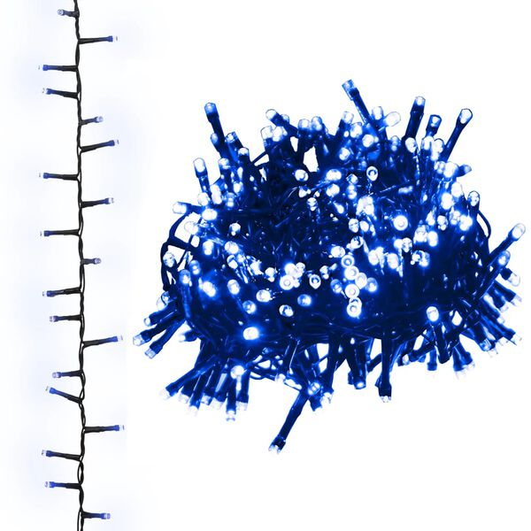 vidaXL Tira de luces compacta con 400 LED PVC azul 13 m