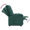 vidaXL Sill&oacute;n reclinable de tela verde oscuro