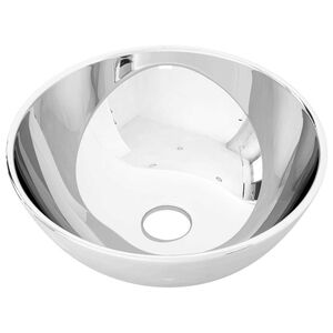 vidaXL Lavabo de cer&aacute;mica plateado 28x10 cm