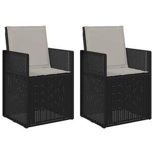 vidaXL Sillas de comedor de jard&iacute;n 2 uds. Antracita y Gris Claro PP