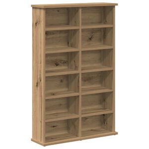 vidaXL Cabinet para CDs Roble artisan 60 x 17 x 92 cm