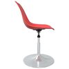 vidaXL Sillas de comedor giratorias 2 unidades PP rojo