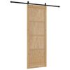 vidaXL Puerta Corredera ORKDAL Marr&oacute;n 83 x 232 cm