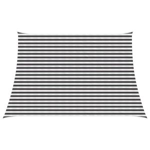 vidaXL Toldo Vela 3 / 4 x 3 m HDPE Rectangular Antracita y Blanco