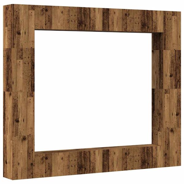 vidaXL Conjunto de mueble de TV 8 piezas montado la pared madera vieja