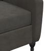 vidaXL Sill&oacute;n de masaje reclinable de terciopelo gris oscuro