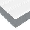 vidaXL Estructura de cama con colch&oacute;n Gris Claro 90 x 200 cm tela