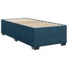 vidaXL Cama box spring con colch&oacute;n terciopelo azul oscuro 80x200 cm