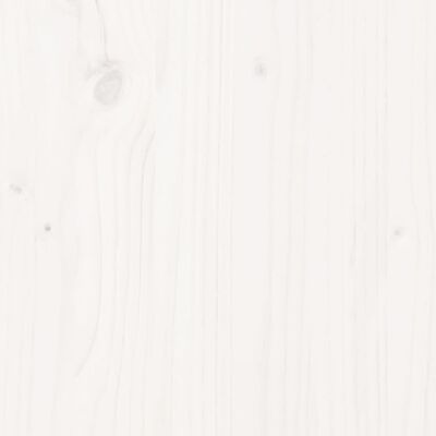vidaXL Mesa alta bar de jardín madera maciza blanco 112,5x57x195,5 cm