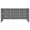 vidaXL Mueble de TV con patas de metal gris Sonoma 103,5x30x50 cm