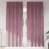 vidaXL Cortinas opacas 2 pcs Rosa Oscuro 140 x 245 cm Terciopelo