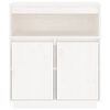 vidaXL Aparador de madera maciza de pino blanco 70x34x80 cm