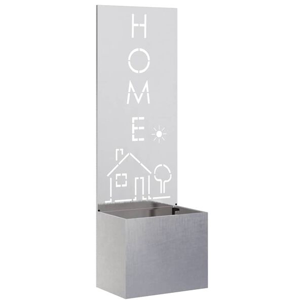 vidaXL Pantalla de Privacidad para Jard&iacute;n Calado Plata 50 x 140 cm