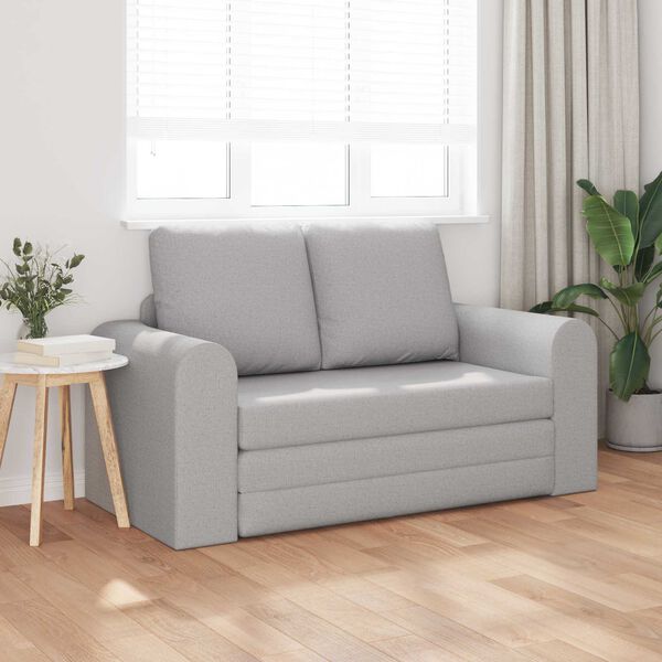vidaXL Sof&aacute; cama 60cm Gris Nube tela