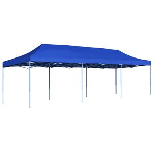 vidaXL Carpa para fiestas pop-up plegable azul 3x9 m