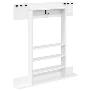 vidaXL soporte para tacos de billar Madera de ingenier&iacute;a Brillante