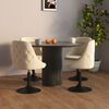 vidaXL Sillas de comedor 4 unidades terciopelo color crema