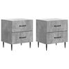 vidaXL Armario de Noche 2 pcs Gris Hormig&oacute;n 43 x 34,5 x 47,5 cm