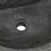 vidaXL Lavabo montado en la pared Gris 45 x 35 x 15 cm Piedra de r&iacute;o