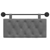 vidaXL Cabecera Colgante Gris oscuro 100 x 55 x 7 cm Terciopelo