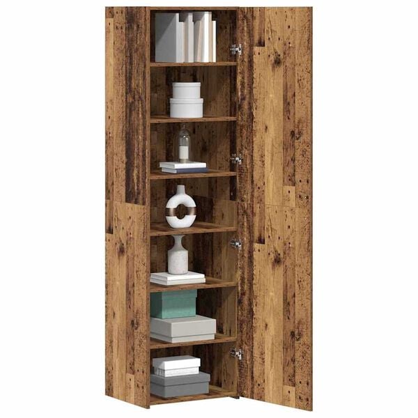 vidaXL Alacena Madera vieja 50 x 42.5 x 185 cm Madera contrachapada