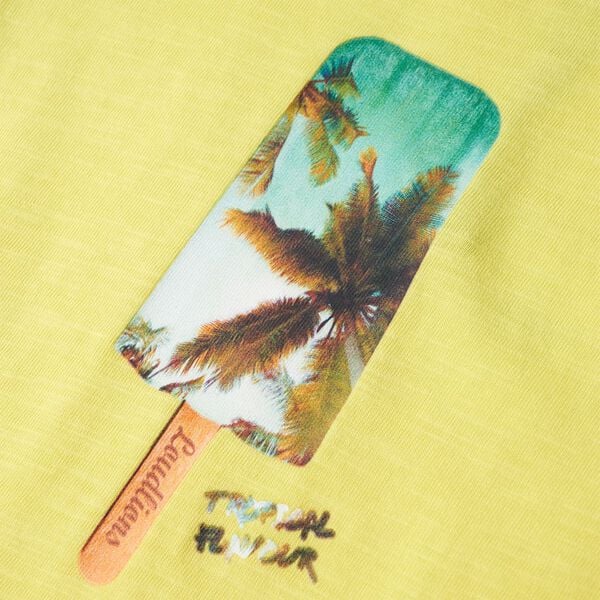 Camiseta infantil amarillo 92