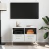 vidaXL Mueble para TV acero blanco 68x39x50,5 cm