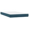 vidaXL Cama box spring con colch&oacute;n terciopelo azul oscuro 120x210 cm