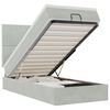 vidaXL Estructura cama otomana colchones gris claro 90x190cm