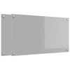 vidaXL Salpicadero de cocina 2 uds. Gris Claro 90 x 50 cm