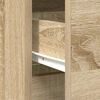 vidaXL Aparador con caj&oacute;n roble Sonoma 80x34x76 cm madera ingenier&iacute;a