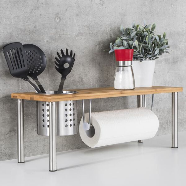 HI Estante de cocina de bamb&uacute; 55x20x20 cm