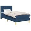 vidaXL Estructura de cama con colch&oacute;n Azul 90 x 190 cm Tela