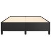vidaXL Estructura de cama sin colch&oacute;n cuero sint&eacute;tico negro 140x190 cm