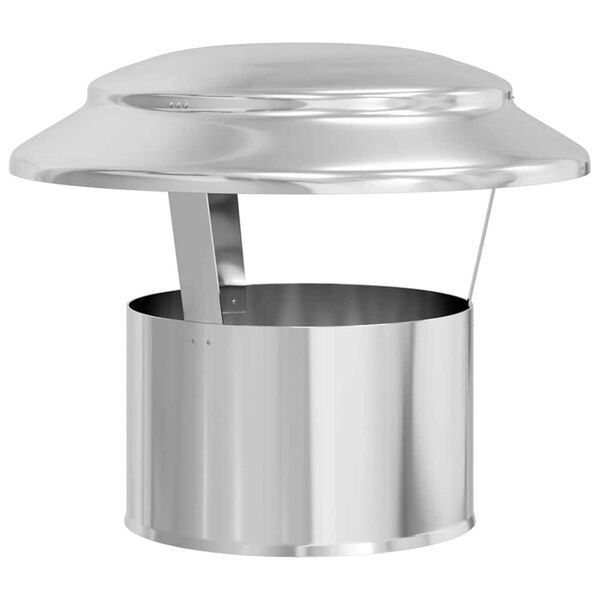 vidaXL Cubierta para Chimenea Plateado 25 x 25 x 20 cm