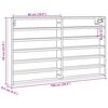 vidaXL Vitrina de madera de ingenier&iacute;a roble ahumado 100x8,5x58 cm
