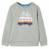 vidaXL Sudadera infantil caqui claro m&eacute;lange 104