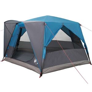 vidaXL Tienda de caba&ntilde;a para 7 personas Azul 400 x 350 x 212 cm