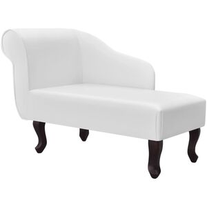 vidaXL Div&aacute;n de cuero sint&eacute;tico blanco