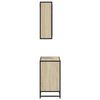 vidaXL Set de muebles de baño 2 pzas madera contrachapada roble Sonoma
